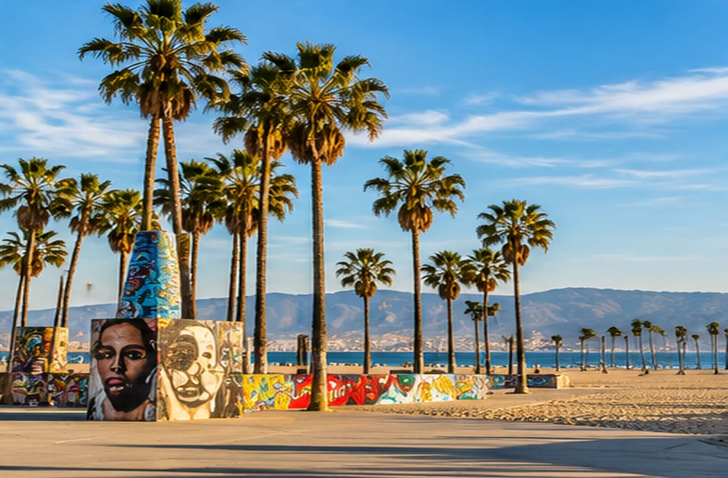 Representação ilustrativa de Venice Beach